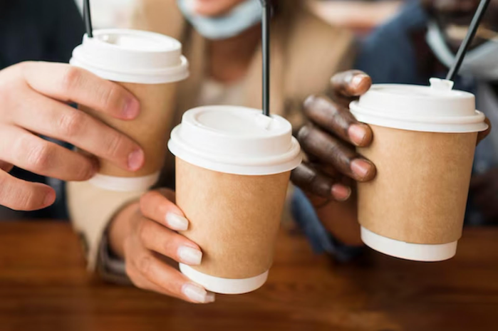 Takeaway coffee cups